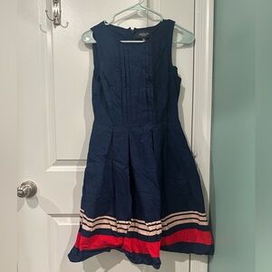 Jason Wu Blue Dress with Red and Cream Accents